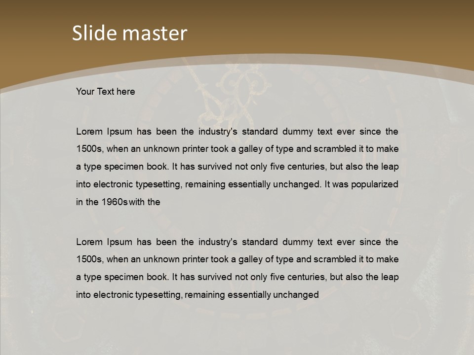 Danger Symbol Five PowerPoint Template