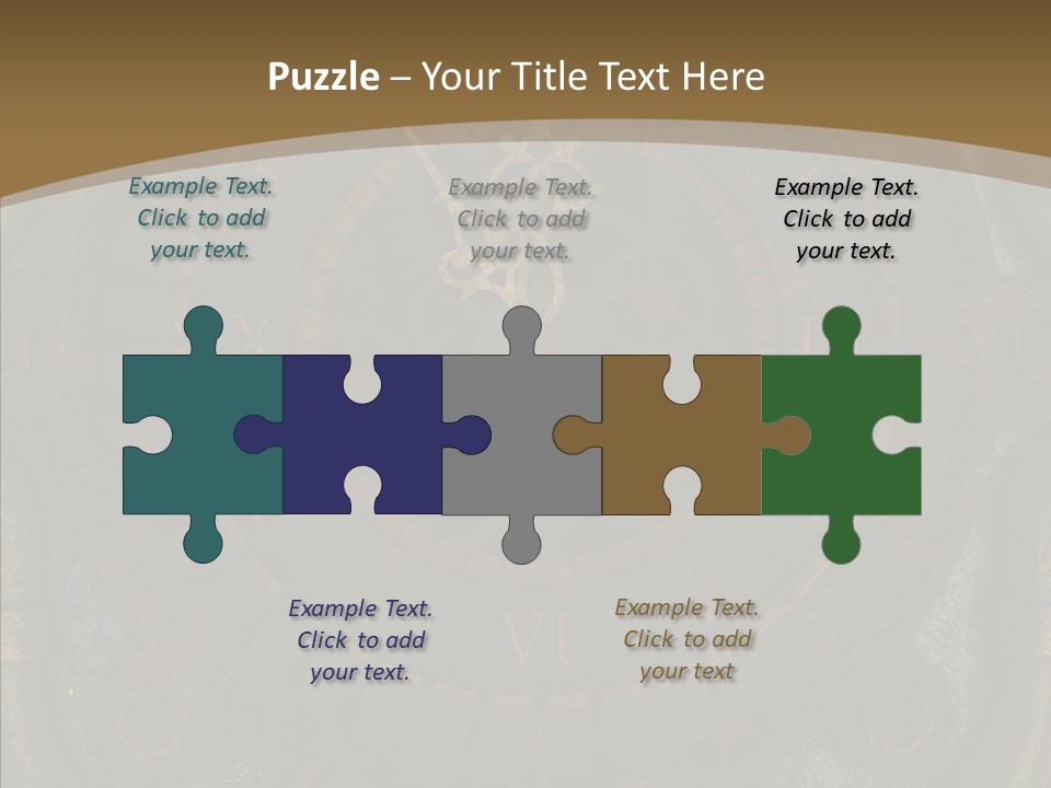 Danger Symbol Five PowerPoint Template