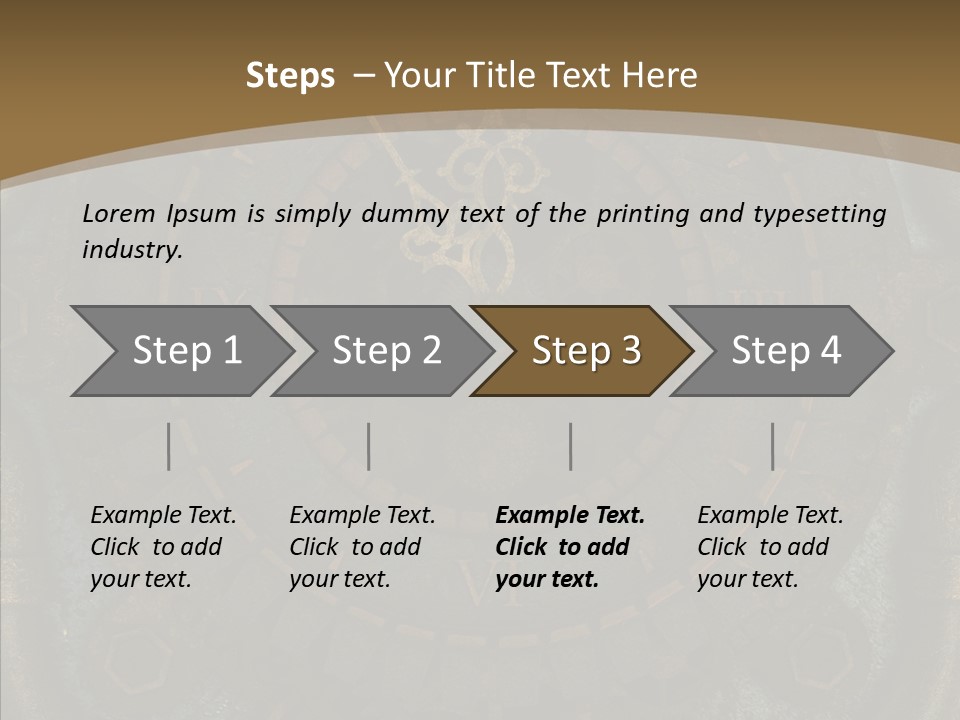 Danger Symbol Five PowerPoint Template