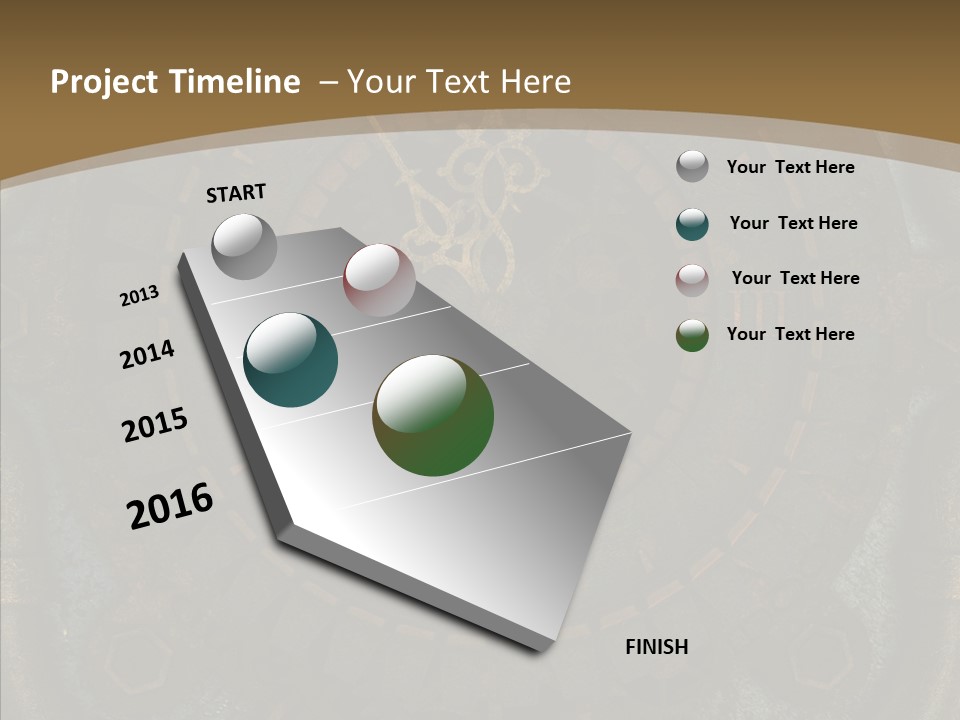 Danger Symbol Five PowerPoint Template