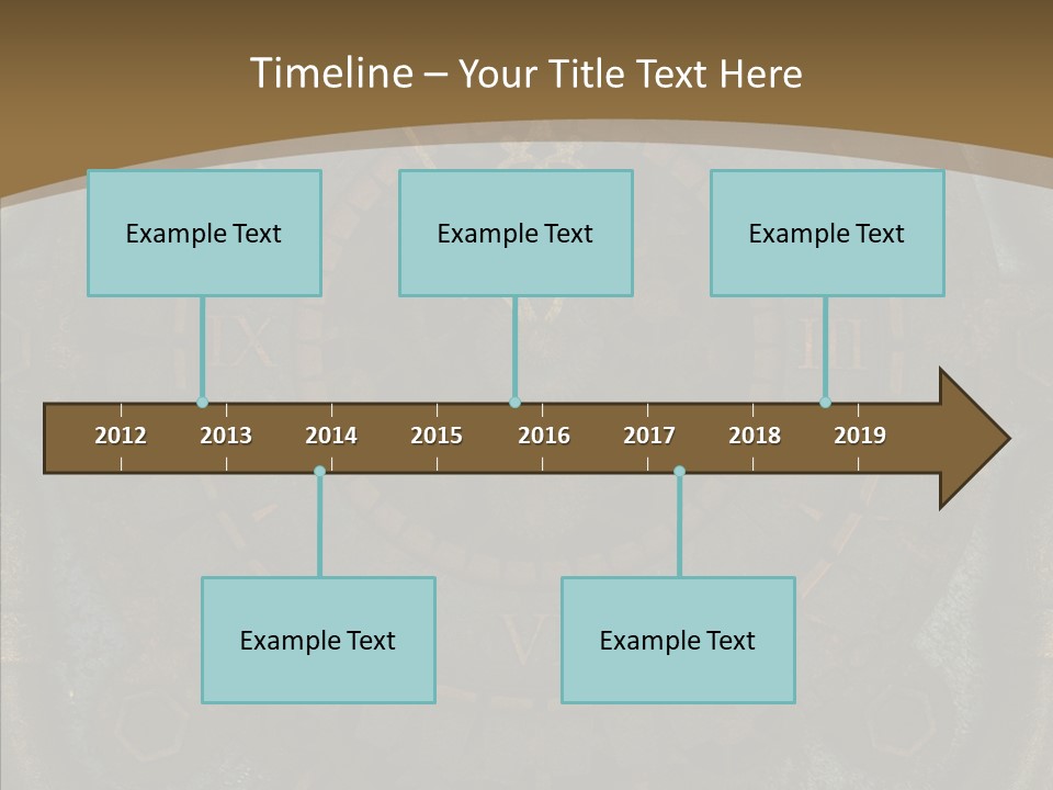 Danger Symbol Five PowerPoint Template