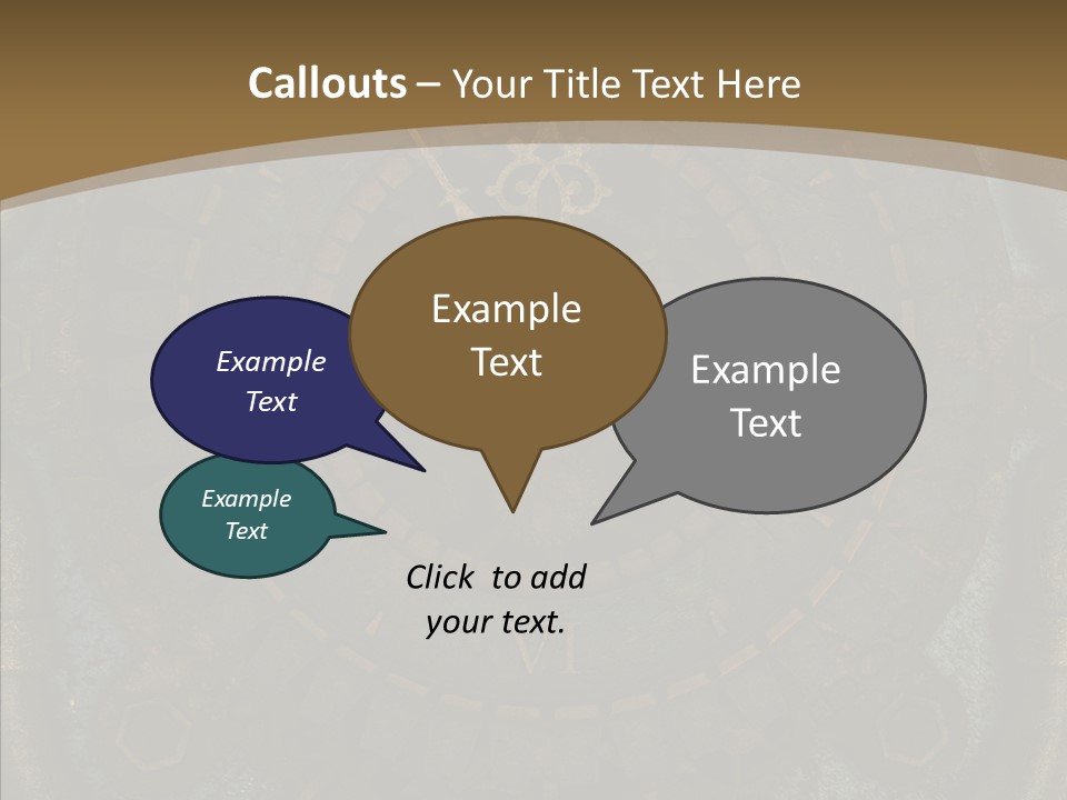 Danger Symbol Five PowerPoint Template