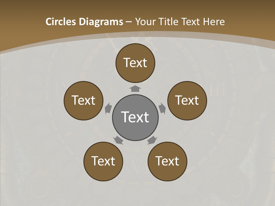 Danger Symbol Five PowerPoint Template