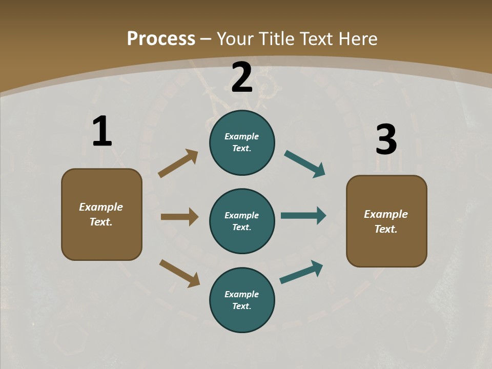 Danger Symbol Five PowerPoint Template