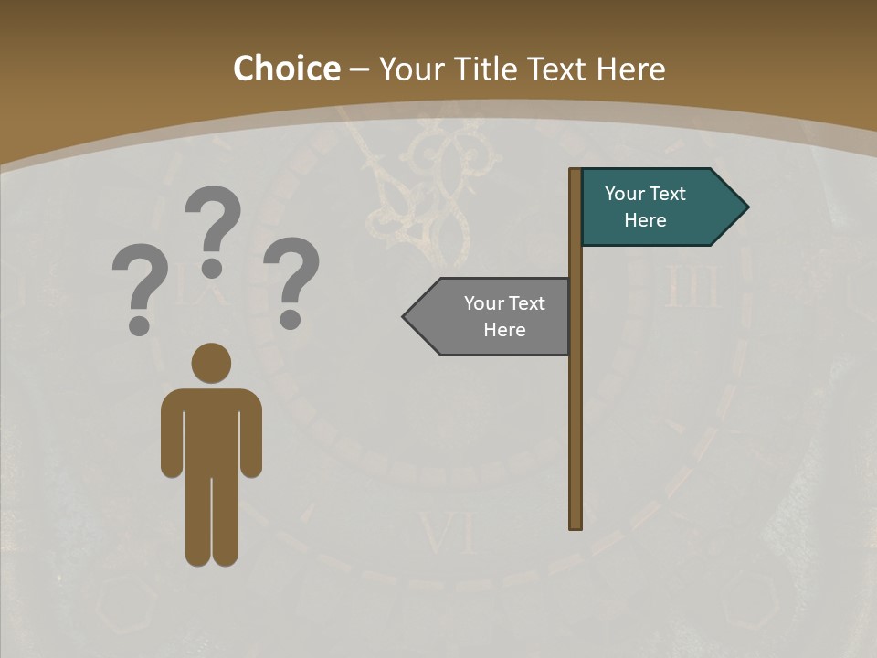 Danger Symbol Five PowerPoint Template
