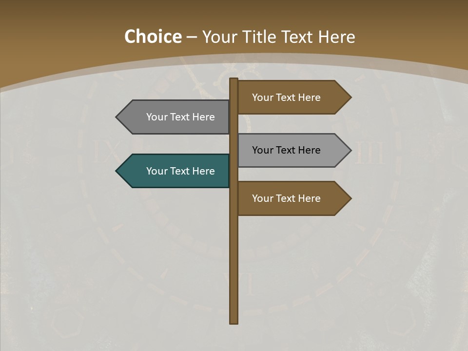 Danger Symbol Five PowerPoint Template