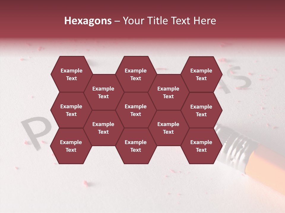 Horizontal Pink Erasing PowerPoint Template