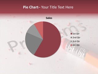 Horizontal Pink Erasing PowerPoint Template