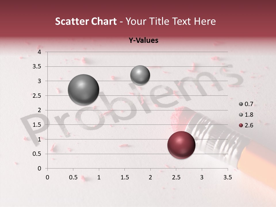 Horizontal Pink Erasing PowerPoint Template