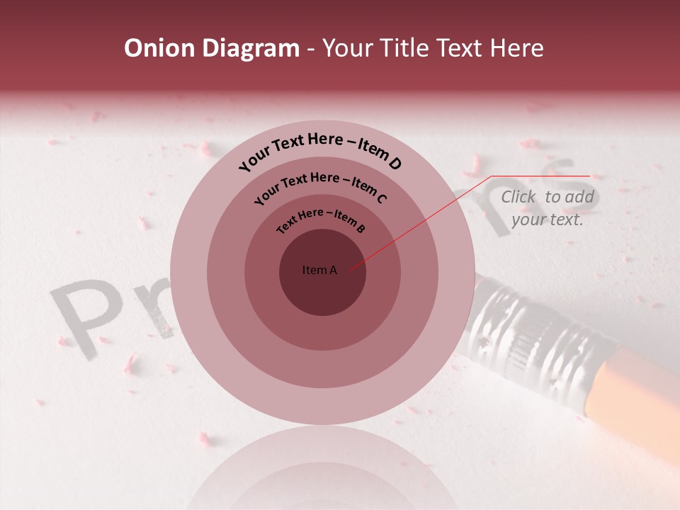 Horizontal Pink Erasing PowerPoint Template