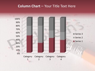 Horizontal Pink Erasing PowerPoint Template