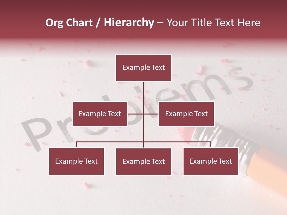 Horizontal Pink Erasing PowerPoint Template