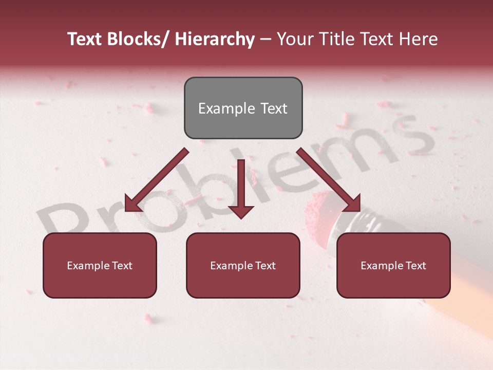 Horizontal Pink Erasing PowerPoint Template