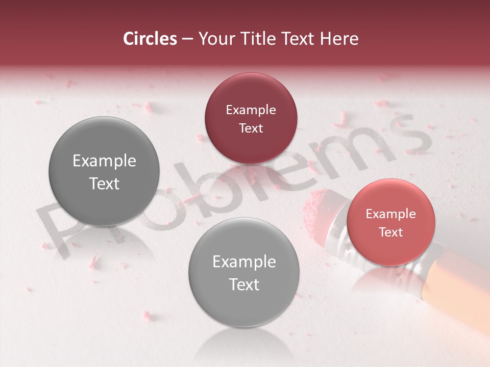 Horizontal Pink Erasing PowerPoint Template