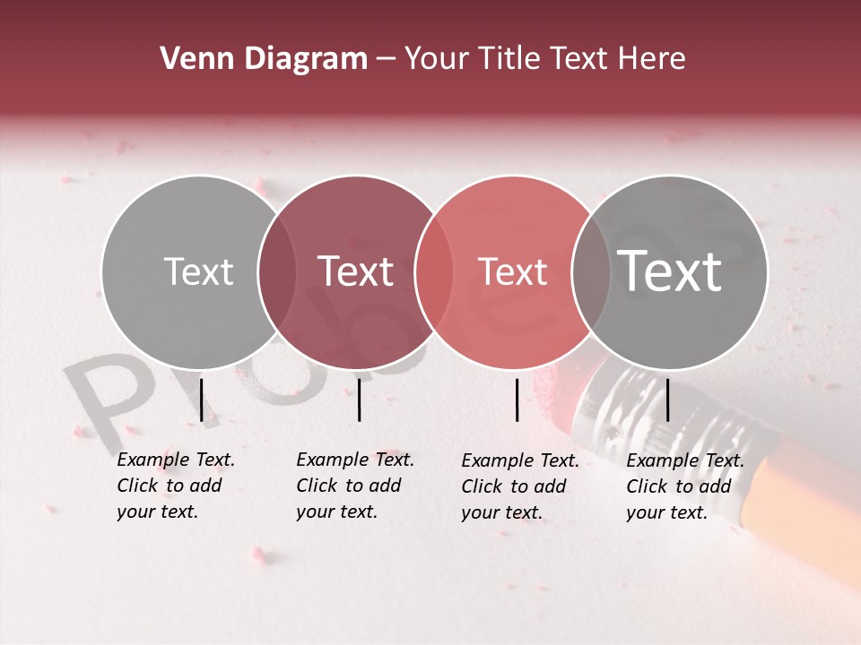 Horizontal Pink Erasing PowerPoint Template