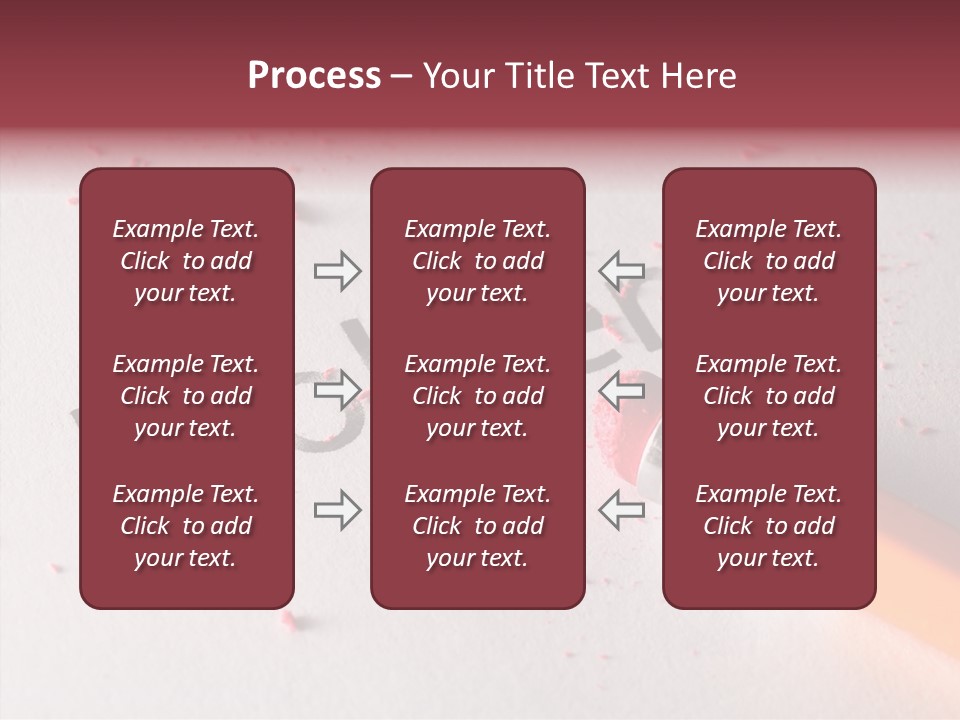 Horizontal Pink Erasing PowerPoint Template