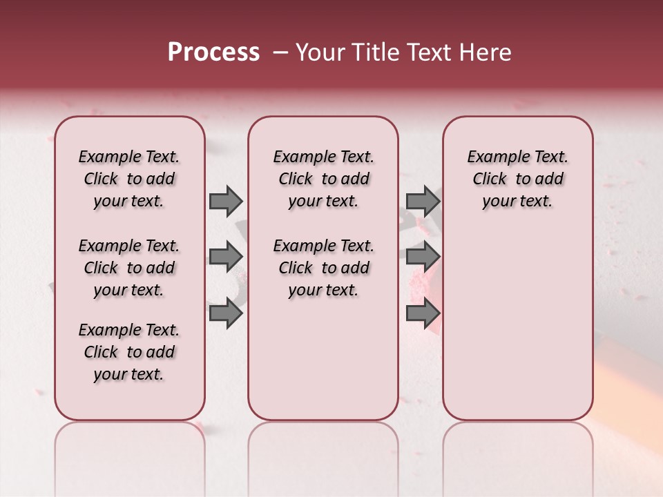 Horizontal Pink Erasing PowerPoint Template