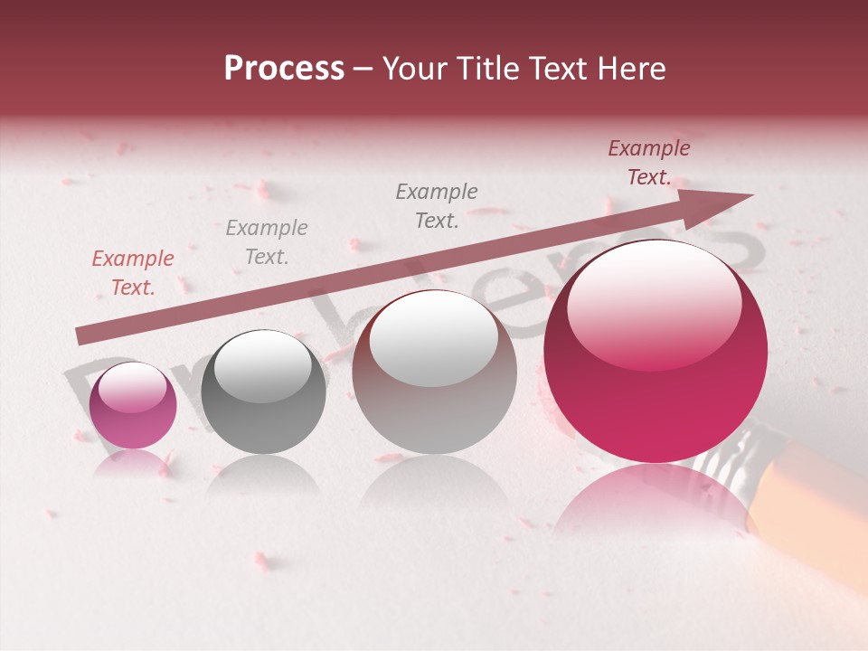 Horizontal Pink Erasing PowerPoint Template