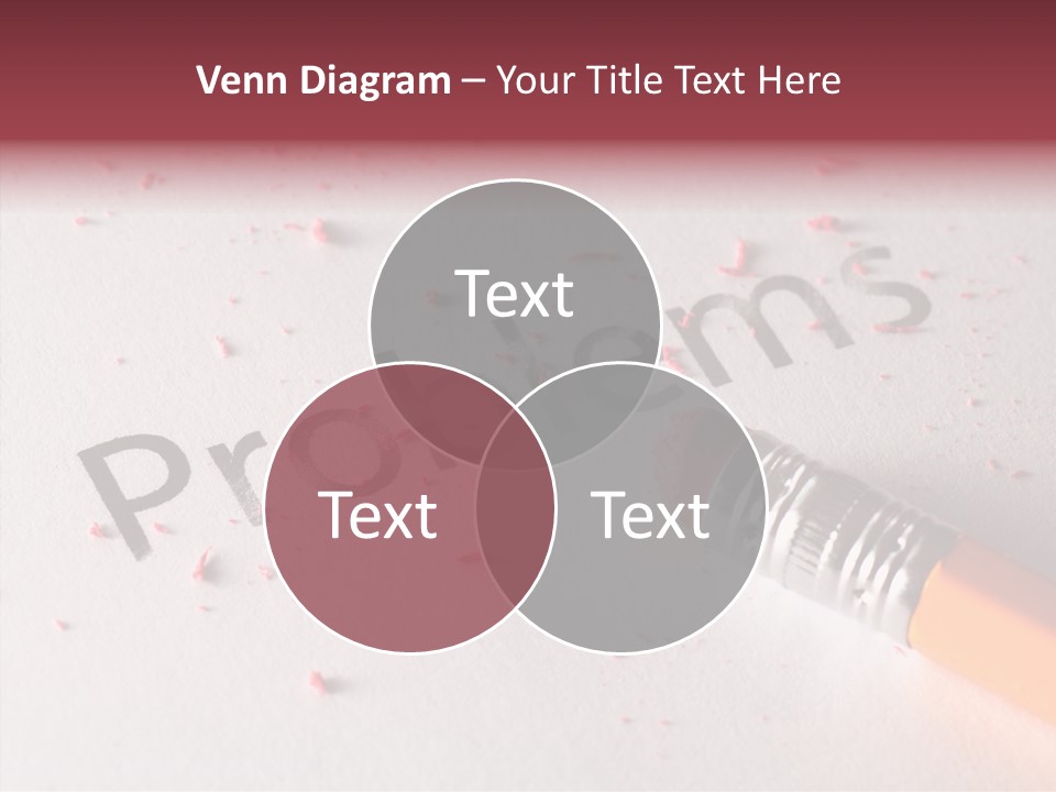 Horizontal Pink Erasing PowerPoint Template