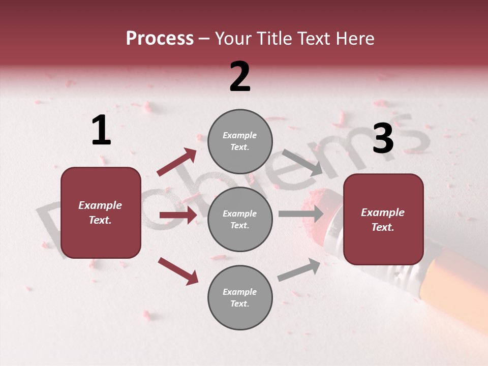 Horizontal Pink Erasing PowerPoint Template