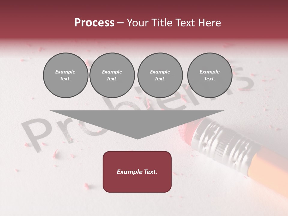 Horizontal Pink Erasing PowerPoint Template