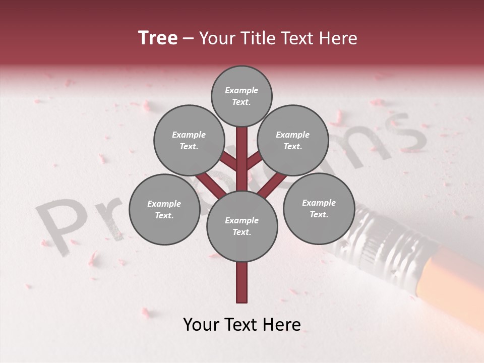 Horizontal Pink Erasing PowerPoint Template