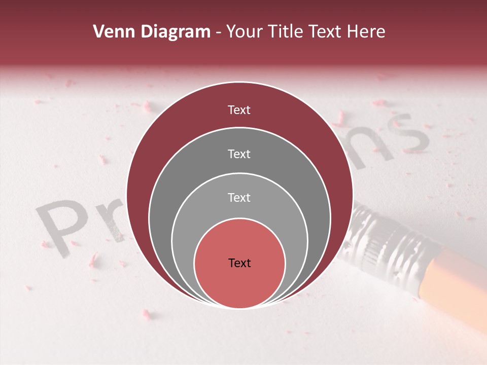 Horizontal Pink Erasing PowerPoint Template