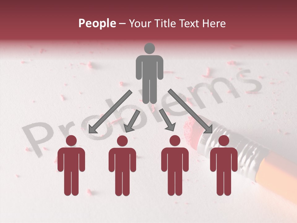 Horizontal Pink Erasing PowerPoint Template