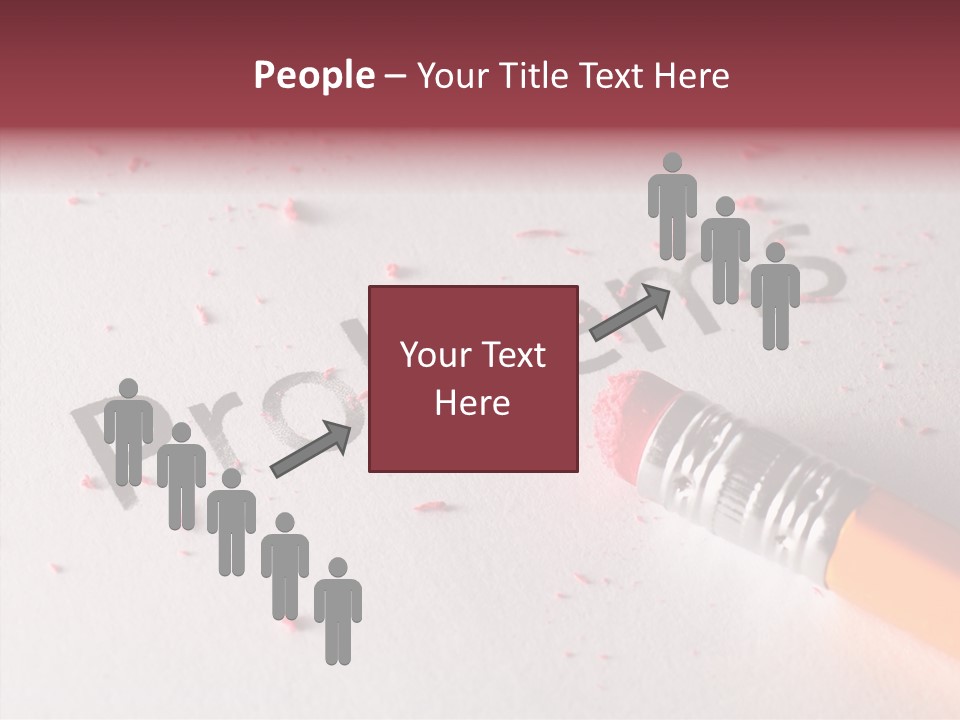 Horizontal Pink Erasing PowerPoint Template