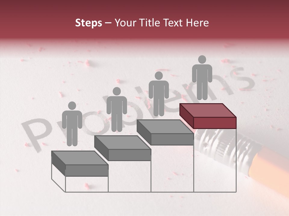 Horizontal Pink Erasing PowerPoint Template