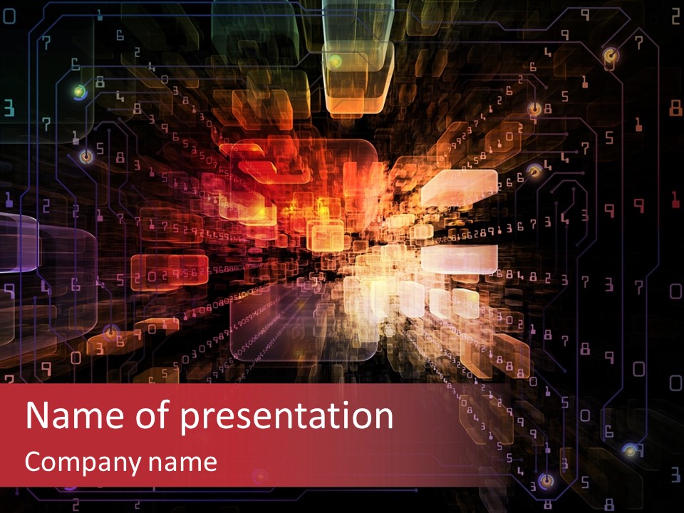 Angular Abstract Arrangement PowerPoint Template