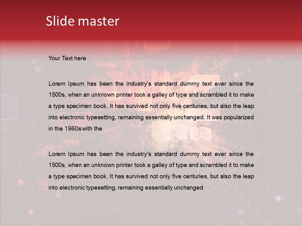 Angular Abstract Arrangement PowerPoint Template