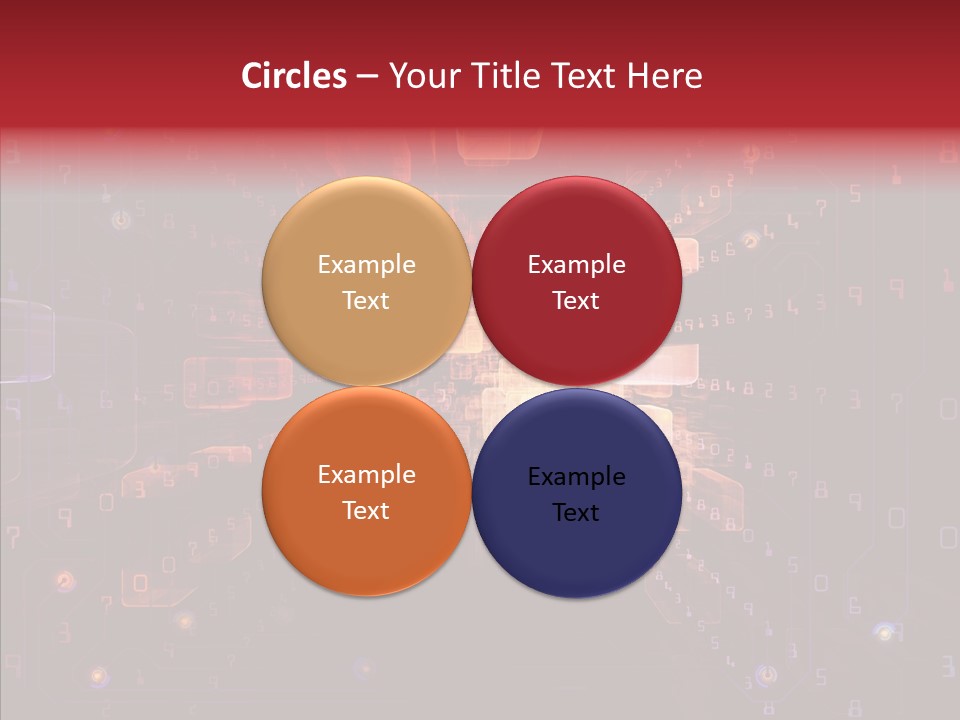 Angular Abstract Arrangement PowerPoint Template