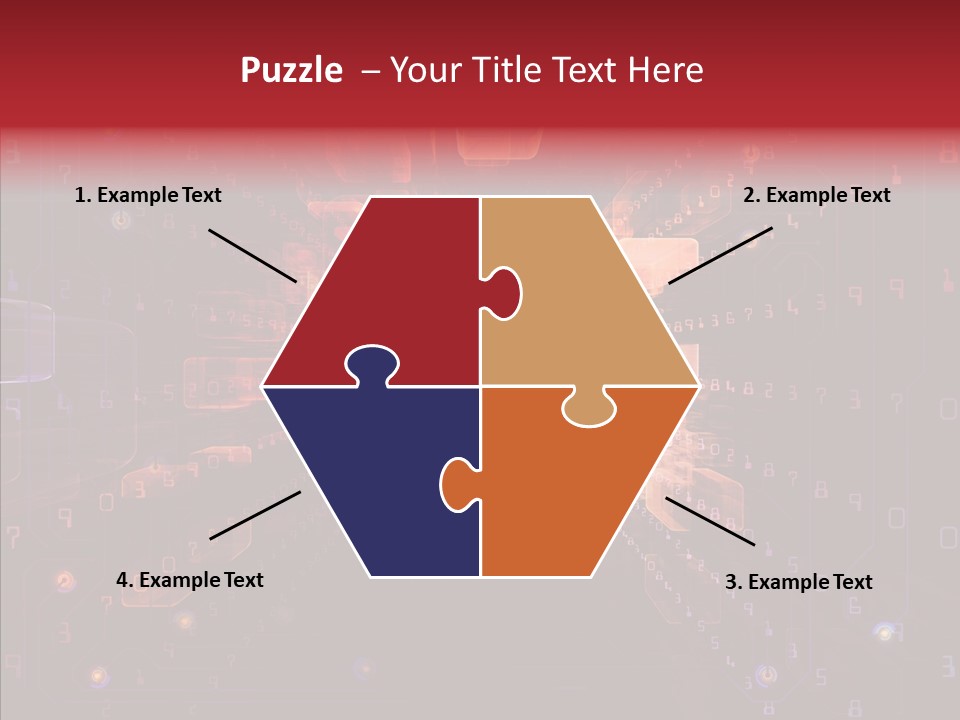 Angular Abstract Arrangement PowerPoint Template
