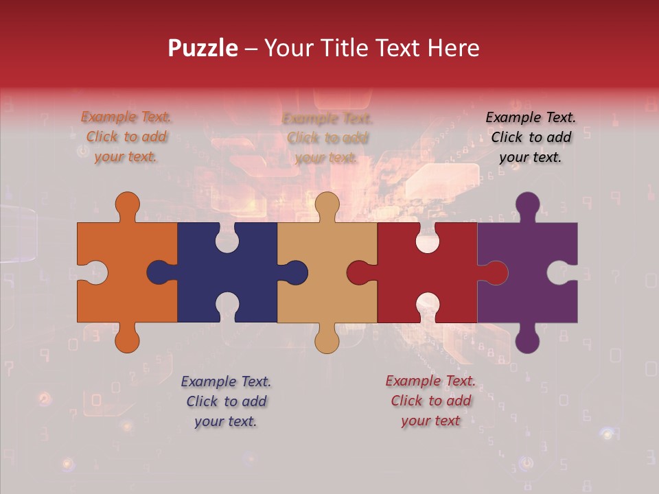 Angular Abstract Arrangement PowerPoint Template
