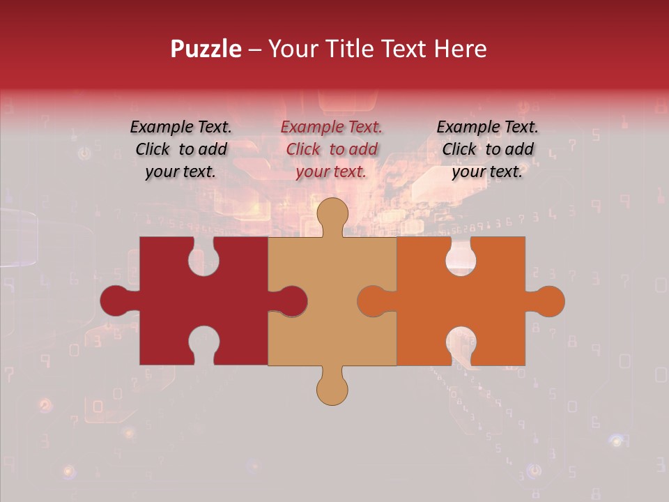 Angular Abstract Arrangement PowerPoint Template