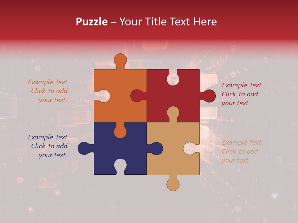Angular Abstract Arrangement PowerPoint Template