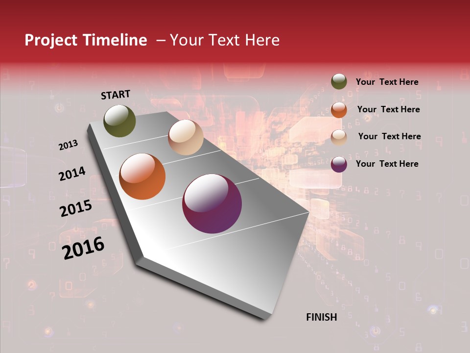 Angular Abstract Arrangement PowerPoint Template