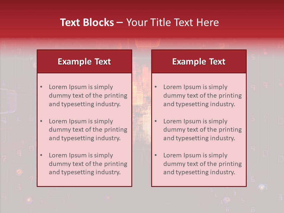 Angular Abstract Arrangement PowerPoint Template
