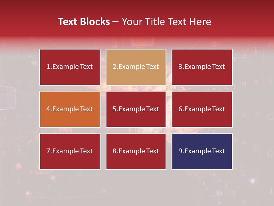 Angular Abstract Arrangement PowerPoint Template
