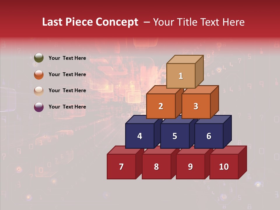Angular Abstract Arrangement PowerPoint Template