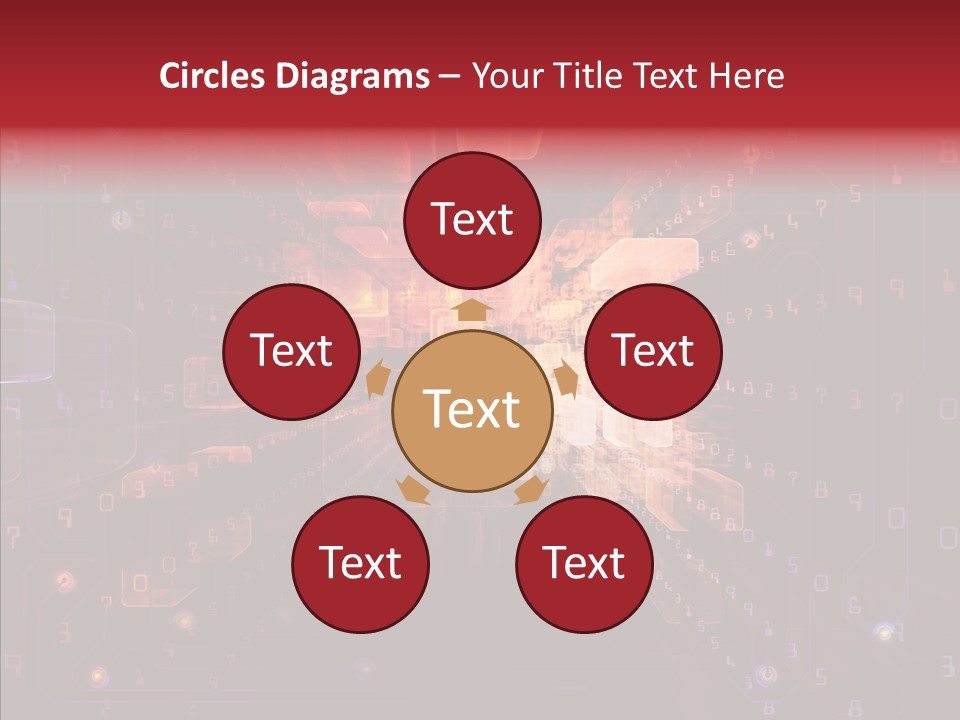 Angular Abstract Arrangement PowerPoint Template