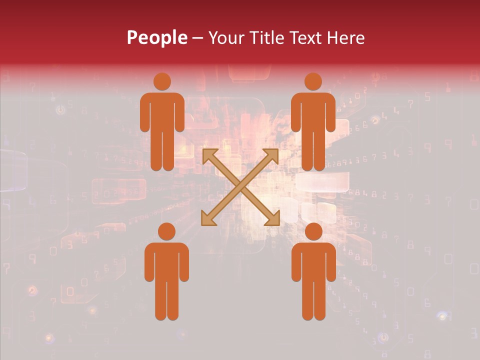 Angular Abstract Arrangement PowerPoint Template