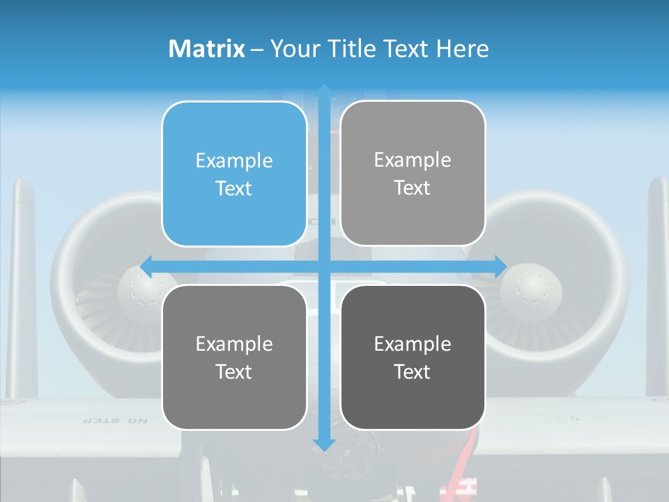 Airborne Airplane Fuselage PowerPoint Template