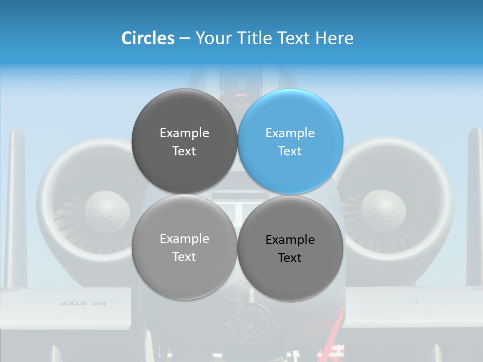 Airborne Airplane Fuselage PowerPoint Template