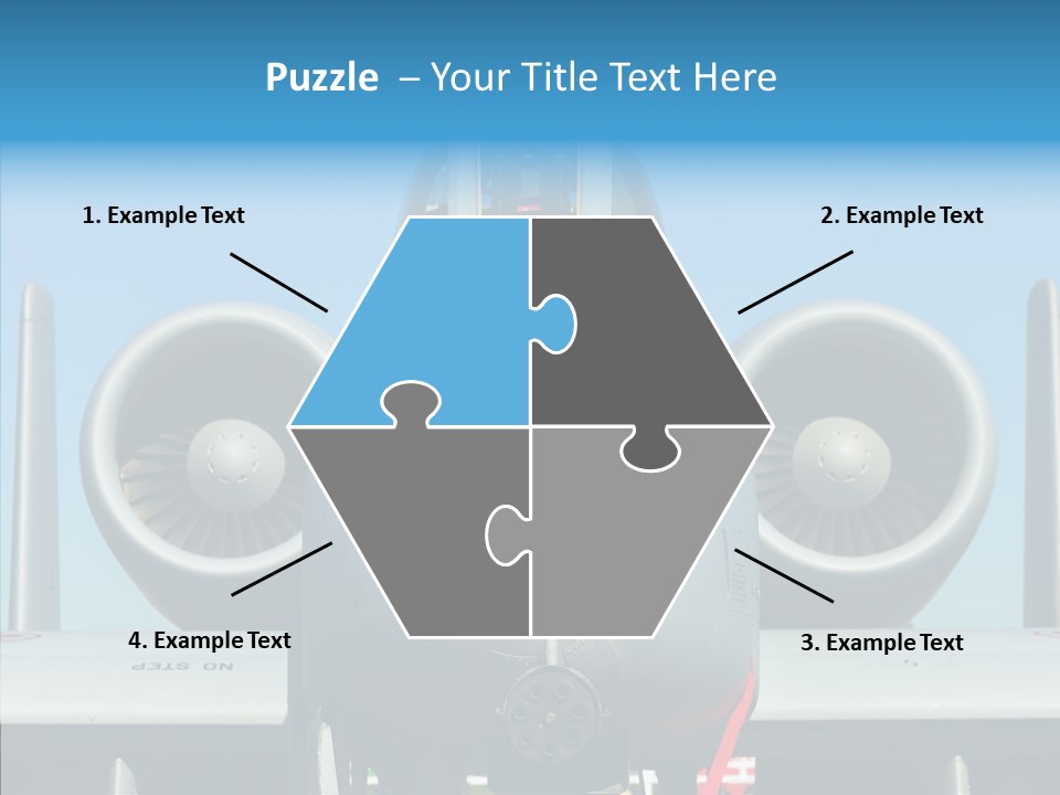 Airborne Airplane Fuselage PowerPoint Template