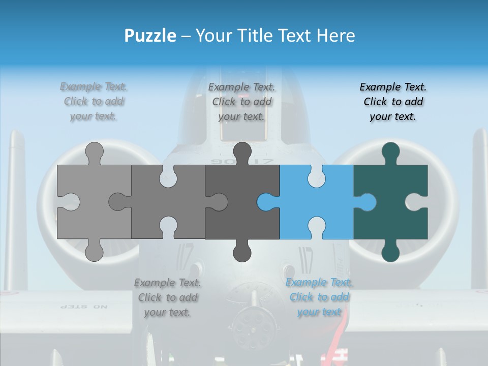 Airborne Airplane Fuselage PowerPoint Template