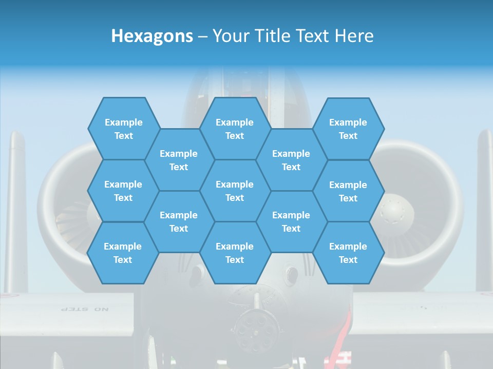 Airborne Airplane Fuselage PowerPoint Template