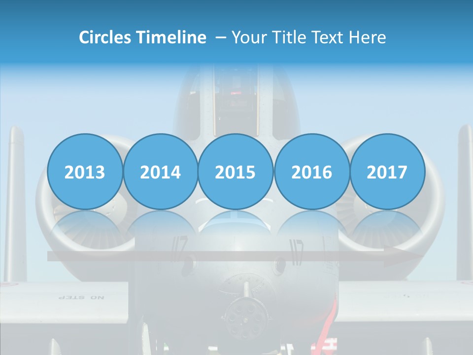 Airborne Airplane Fuselage PowerPoint Template