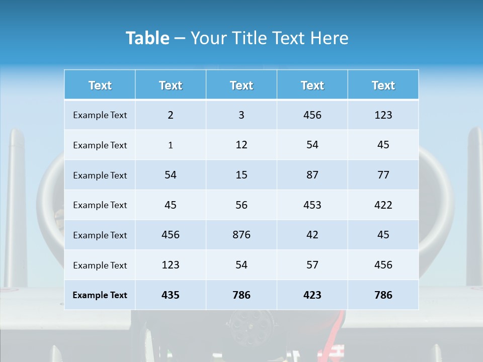 Airborne Airplane Fuselage PowerPoint Template